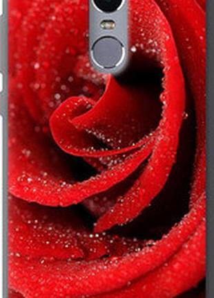 Чехол на xiaomi redmi note 4 красная роза "529t-352-2448"