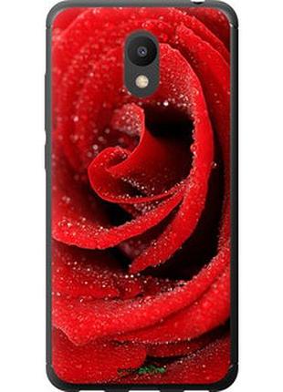 Чехол на meizu m6 красная роза "529t-1349-2448"