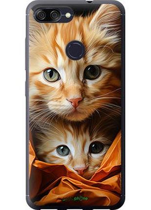 Чехол на asus zenfone max plus m1 zb570tl котики 2 "5664u-1361-2448"