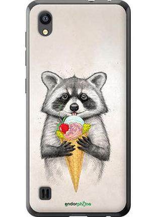 Чехол на zte blade a5 2019 енотик с мороженым "4602u-2109-2448"