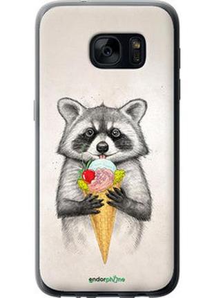 Чехол на samsung galaxy s7 g930f енотик с мороженым "4602t-106-2448"