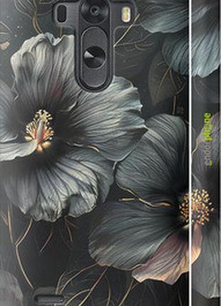 Чохол на lg g3 d855 чорні квіти "6031m-47-2448"