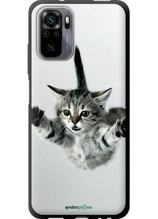 Чехол на xiaomi poco m5s летящий котёнок "2322b-3117-2448"