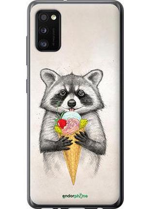 Чехол на samsung galaxy a41 a415f енотик с мороженым "4602u-1886-2448"