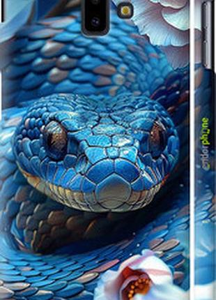 Чехол на samsung galaxy j6 plus 2018 blue snake "6079m-1586-2448"