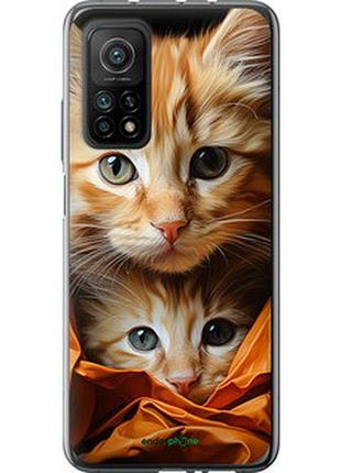 Чехол на xiaomi mi 10t pro котики 2 "5664u-2679-2448"