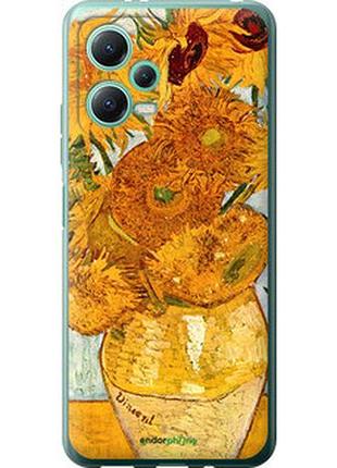 Чехол на xiaomi redmi note 12 5g винсент ван гог. подсолнухи "162u-2934-2448"