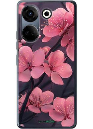Чохол на tecno camon 20 pro пурпурова сакура "6075u-3100-2448"