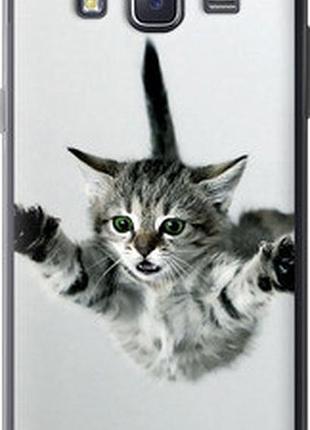 Чехол на samsung galaxy j5 (2015) j500h летящий котёнок "2322u-100-2448"