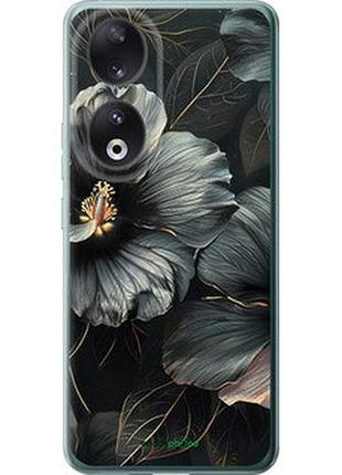 Чохол на huawei honor 90 чорні квіти "6031u-3088-2448"