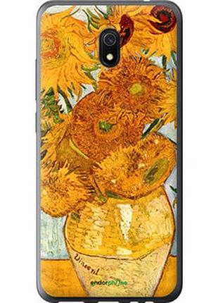 Чехол на xiaomi redmi 8a винсент ван гог. подсолнухи "162u-1794-2448"