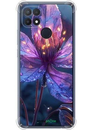 Чехол на oppo a15 магический цветок "6038sp-2119-2448"