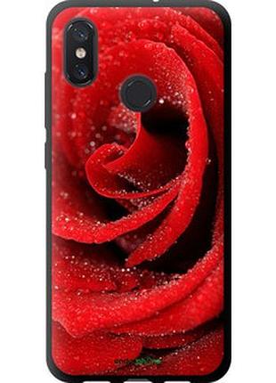 Чехол на xiaomi mi8 красная роза "529b-1499-2448"