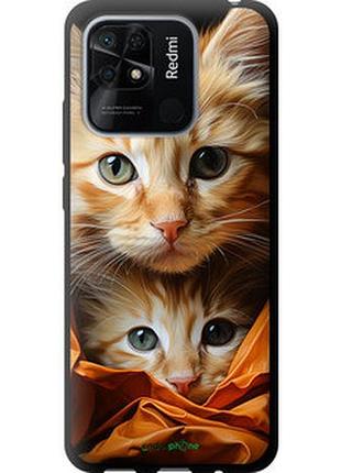 Чехол на xiaomi redmi 10c котики 2 "5664b-2591-2448"