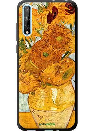 Чехол на huawei p smart s винсент ван гог. подсолнухи "162b-1813-2448"