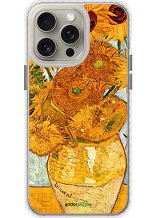 Чехол на iphone 15 pro max винсент ван гог. подсолнухи "162pc-3098-2448"