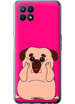 Чохол на realme narzo 50 веселий мопс "4908u-3066-2448"