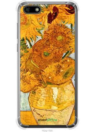Чехол на huawei y5 2018 винсент ван гог. подсолнухи "162sp-1500-2448"