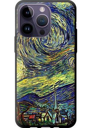 Чехол на iphone 14 pro max винсент ван гог. звёздная ночь "163b-2667-2448"