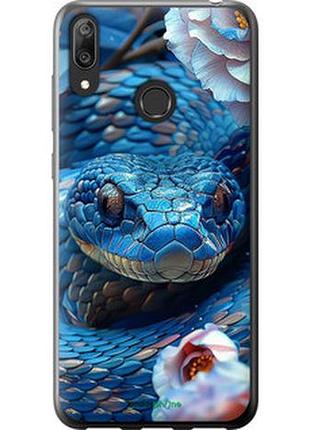 Чехол на huawei y7 2019 blue snake "6079u-1638-2448"