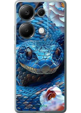 Чехол на xiaomi poco m6 pro blue snake "6079u-3452-2448"