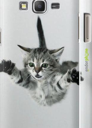 Чехол на samsung galaxy grand prime ve g531h летящий котёнок "2322c-212-2448"