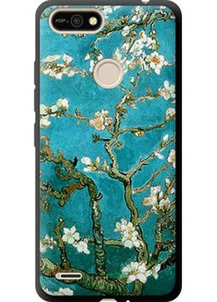 Чехол на tecno pop 2f b1f винсент ван гог. сакура "841b-2391-2448"