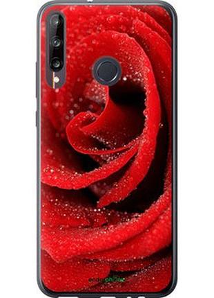 Чехол на huawei p40 lite e красная роза "529u-1875-2448"