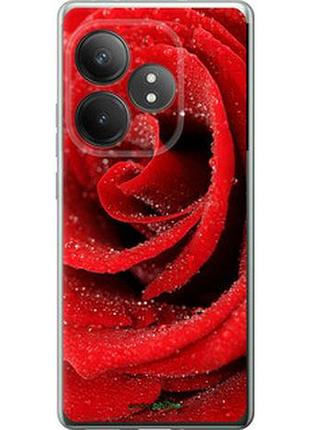 Чехол на realme gt 6t красная роза "529u-3750-2448"