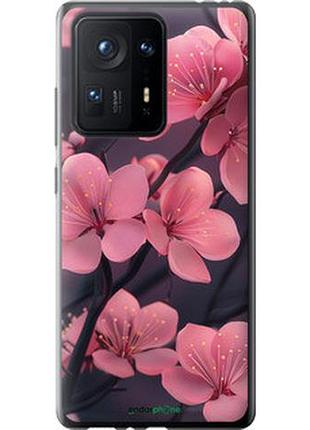 Чехол на xiaomi mix 4 пурпурная сакура "6075u-2475-2448"
