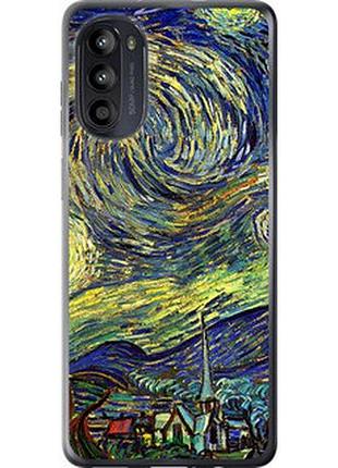 Чехол на motorola moto g52 винсент ван гог. звёздная ночь "163u-2691-2448"