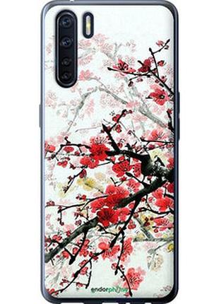 Чехол на oppo a91 цветущий куст "831u-1884-2448"