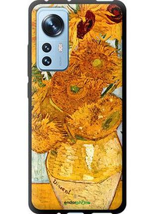 Чехол на xiaomi 12x винсент ван гог. подсолнухи "162b-2941-2448"