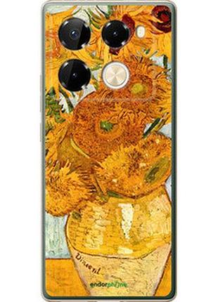 Чехол на infinix note 40 pro 4g винсент ван гог. подсолнухи "162u-3691-2448"