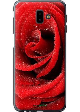 Чехол на samsung galaxy j6 plus 2018 красная роза "529t-1586-2448"