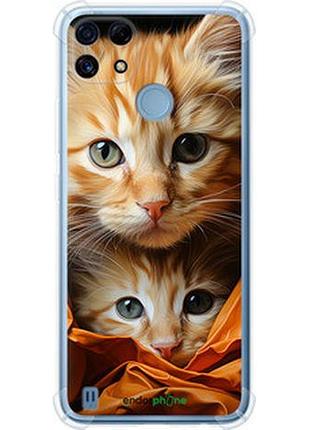 Чехол на realme c21 котики 2 "5664sp-2321-2448"