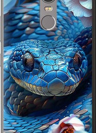 Чехол на lenovo k6 note blue snake "6079t-453-2448"