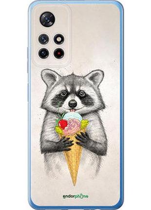 Чехол на xiaomi redmi note 11s 5g енотик с мороженым "4602u-2890-2448"