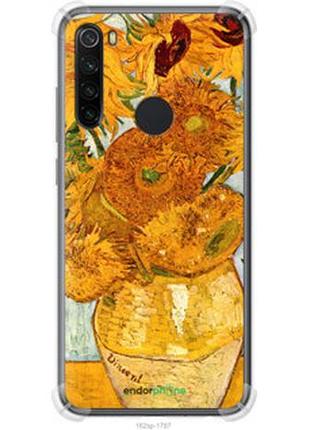 Чехол на xiaomi redmi note 8 винсент ван гог. подсолнухи "162sp-1787-2448"
