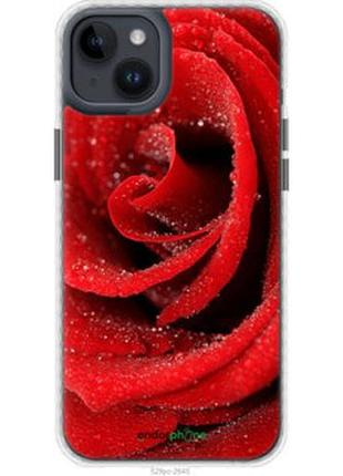 Чехол на iphone 14 plus красная роза "529pm-2645-2448"