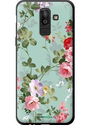 Чехол на samsung galaxy j8 2018 цветочные обои 2 "862b-1511-2448"