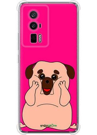 Чехол на xiaomi poco f5 pro 5g весёлый мопс "4908sp-3193-2448"