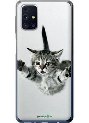 Чехол на samsung galaxy m31s m317f летящий котёнок "2322t-2055-2448"