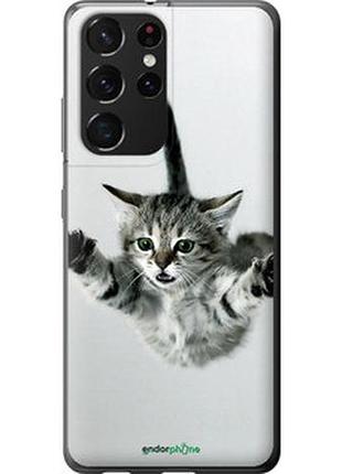 Чохол на samsung galaxy s21 ultra (5g) літній кошенят "2322t-2116-2448"