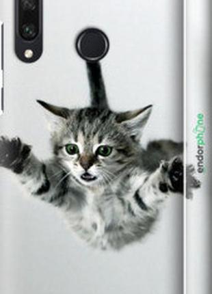 Чехол на huawei y6p летящий котёнок "2322m-1952-2448"