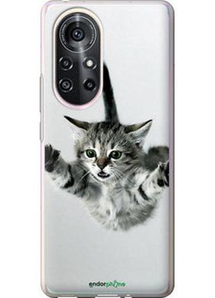 Чехол на huawei nova 8 pro летящий котёнок "2322u-2246-2448"