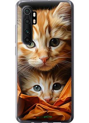 Чехол на xiaomi mi note 10 lite котики 2 "5664t-1937-2448"