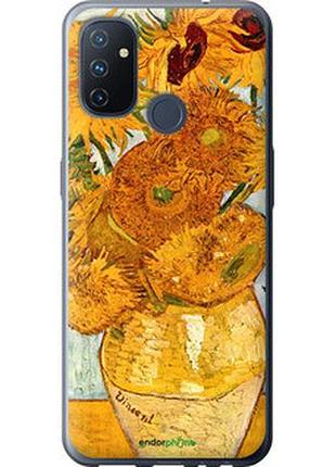 Чехол на oneplus nord n100 винсент ван гог. подсолнухи "162u-2130-2448"