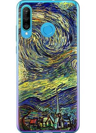 Чехол на huawei p30 lite винсент ван гог. звёздная ночь "163u-1651-2448"