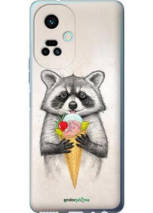 Чехол на tecno camon 19 pro (ci8n) енотик с мороженым "4602u-2766-2448"